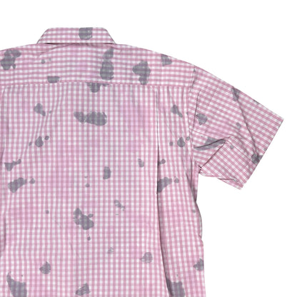 Comme des Garcons Shirt Stain Print Gingham Shirt - SS24