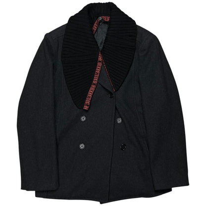 Dirk Bikkembergs Scarfed Caban Wool Jacket