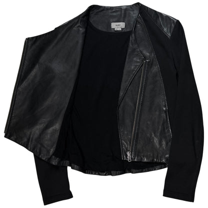 Helmut Lang Asymmetric Panel Leather Jacket - AW11