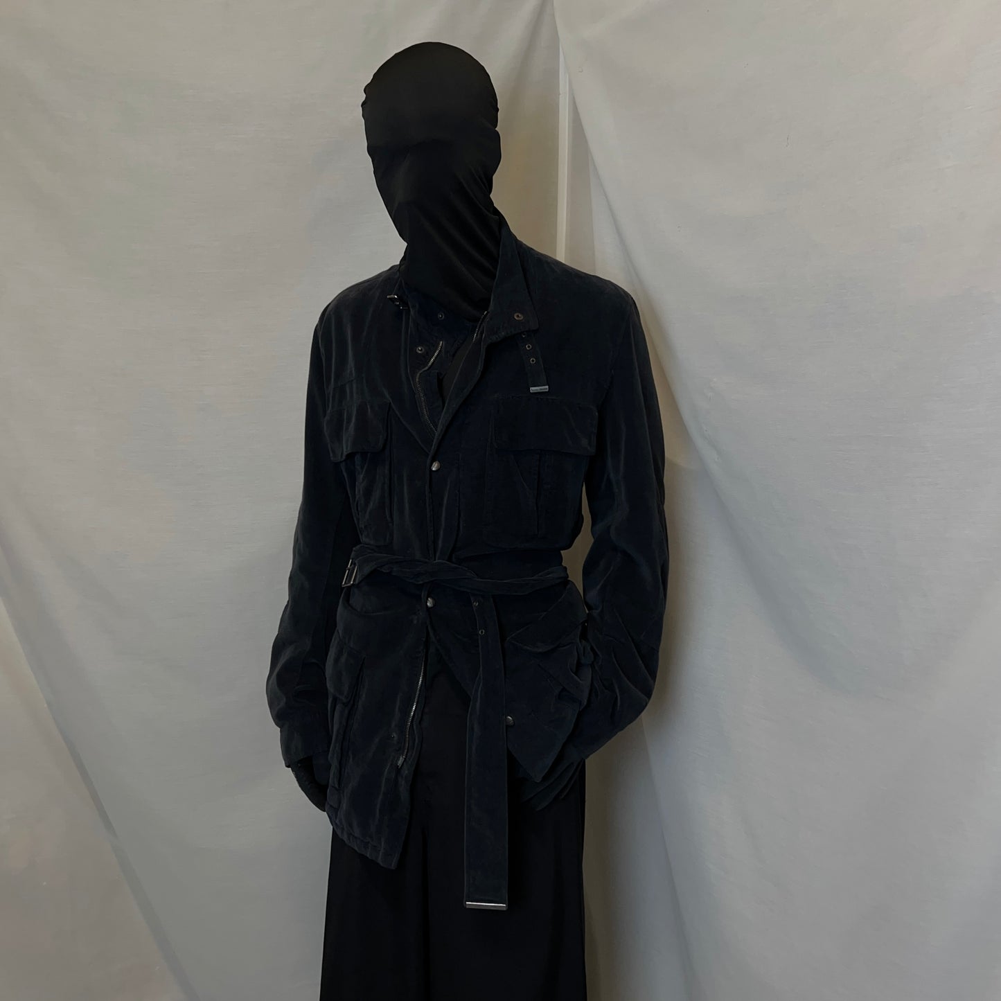 Jil Sander Belted Velvet Field Jacket - AW10