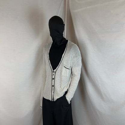 Ann Demeulemeester Contrasted Cashmere Cardigan - AW08
