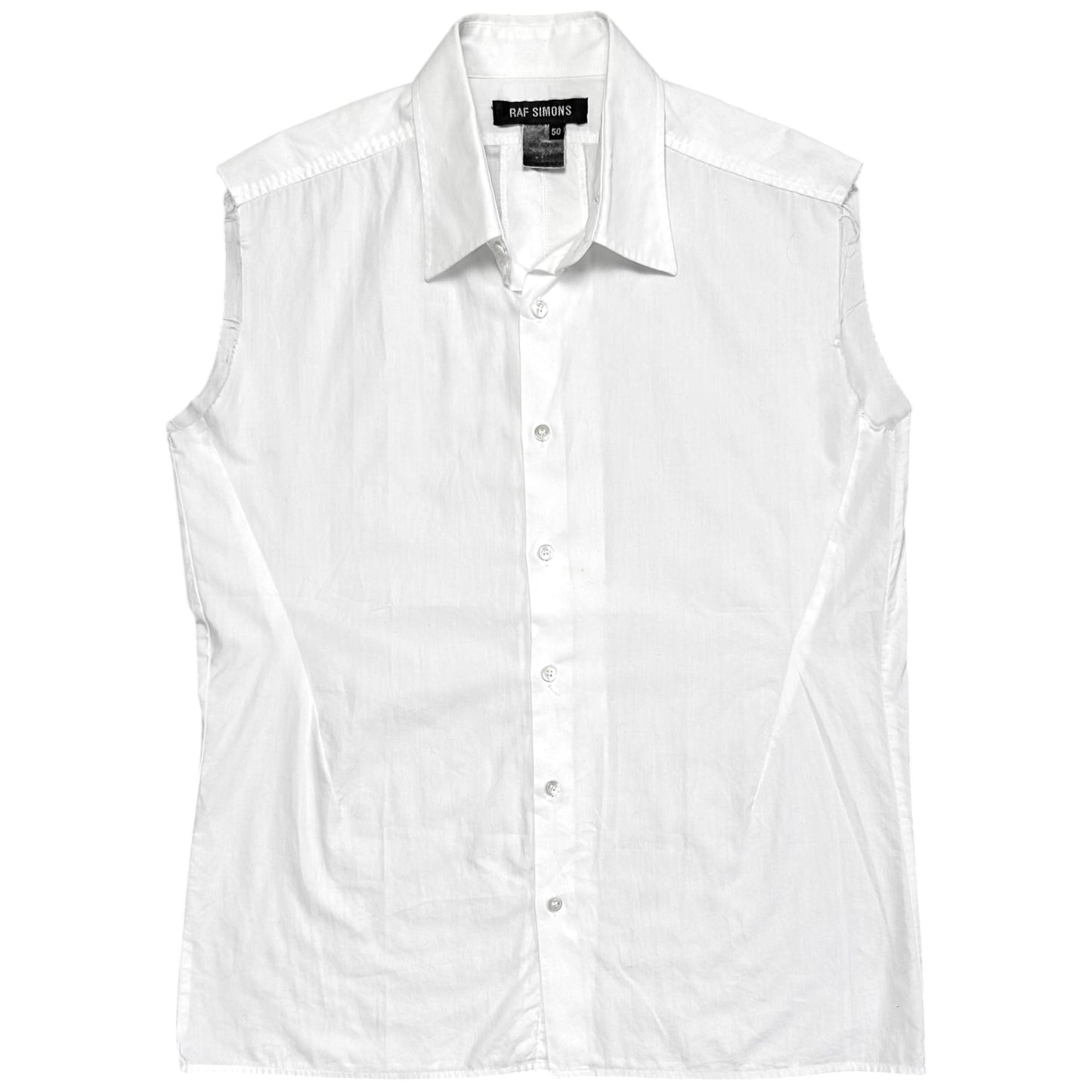 Raf Simons Sleeveless Pleated Shirt - SS99