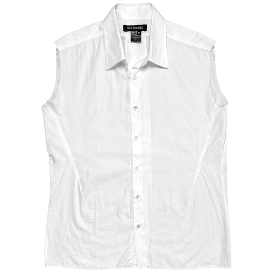 Raf Simons Sleeveless Pleated Shirt - SS99