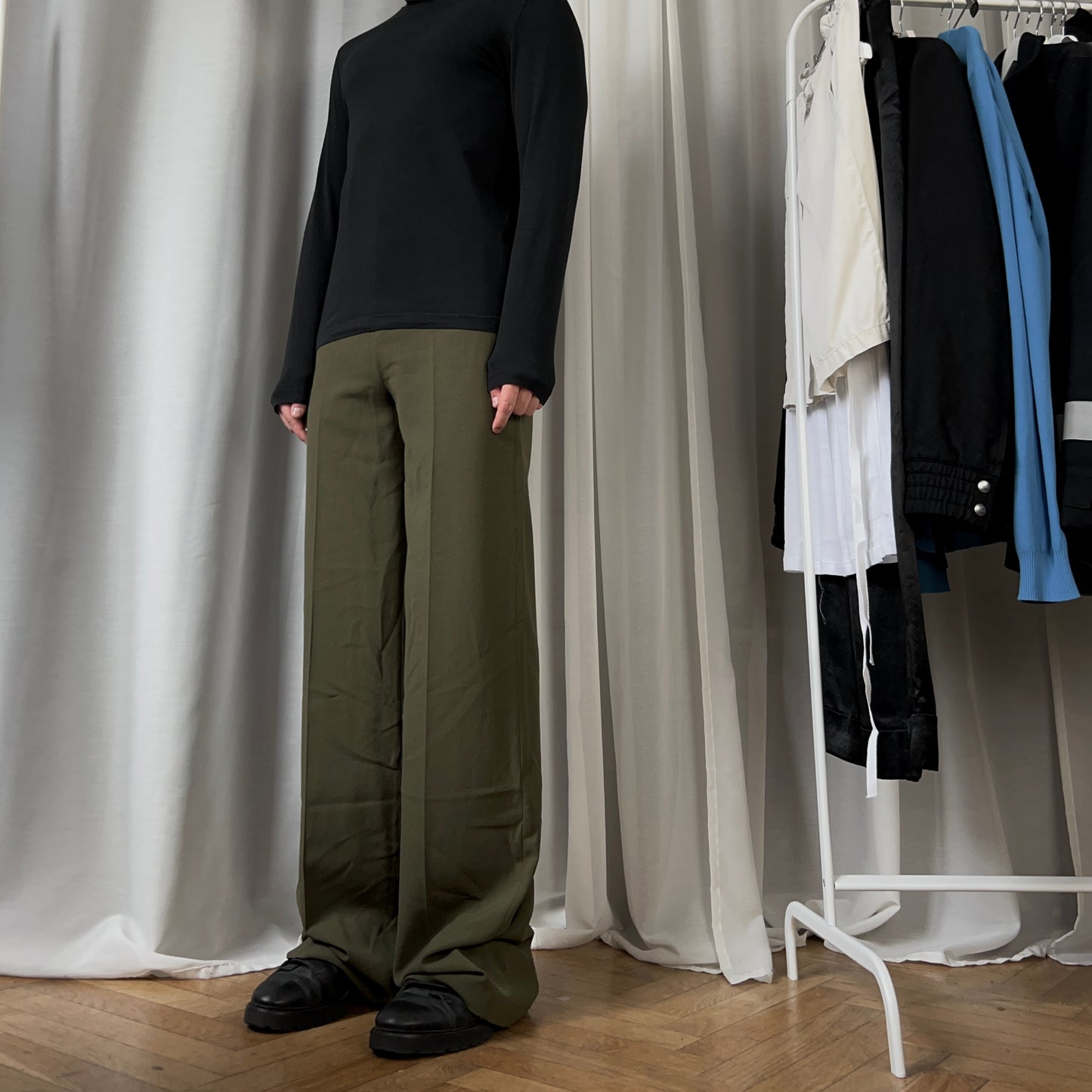 Rick Owens Mastodon Sisyphus Trousers Dirty Green - AW18