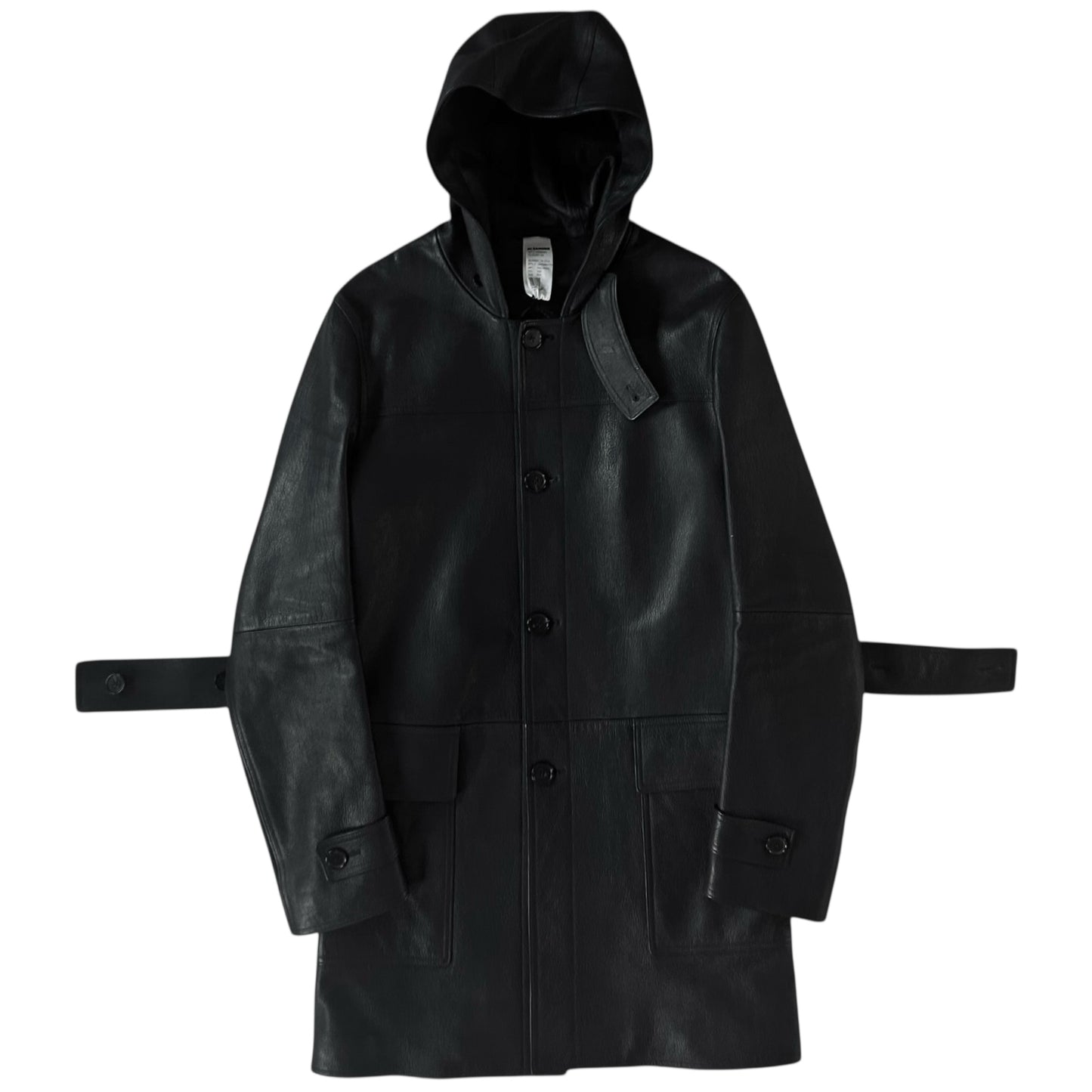 Jil Sander Multi Strap Leather Parka - AW14