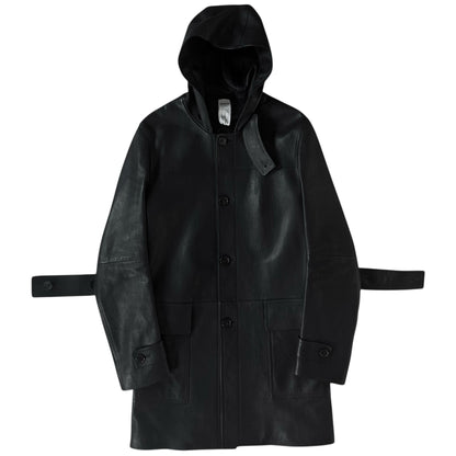 Jil Sander Multi Strap Leather Parka - AW14