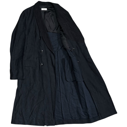 Dries Van Noten Double Breasted Corduroy Shawl Collar Coat