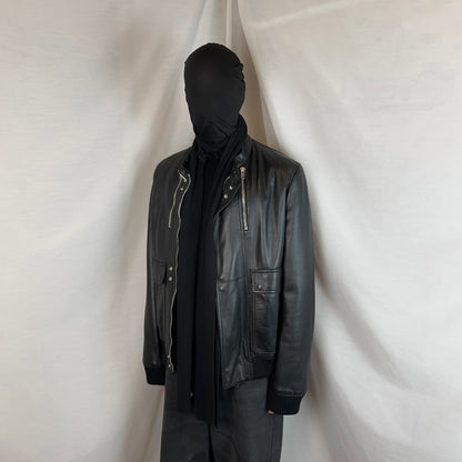 Dior Homme Navigate Leather Bomber Jacket - AW07