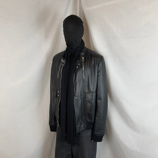 Dior Homme Navigate Leather Bomber Jacket - AW07