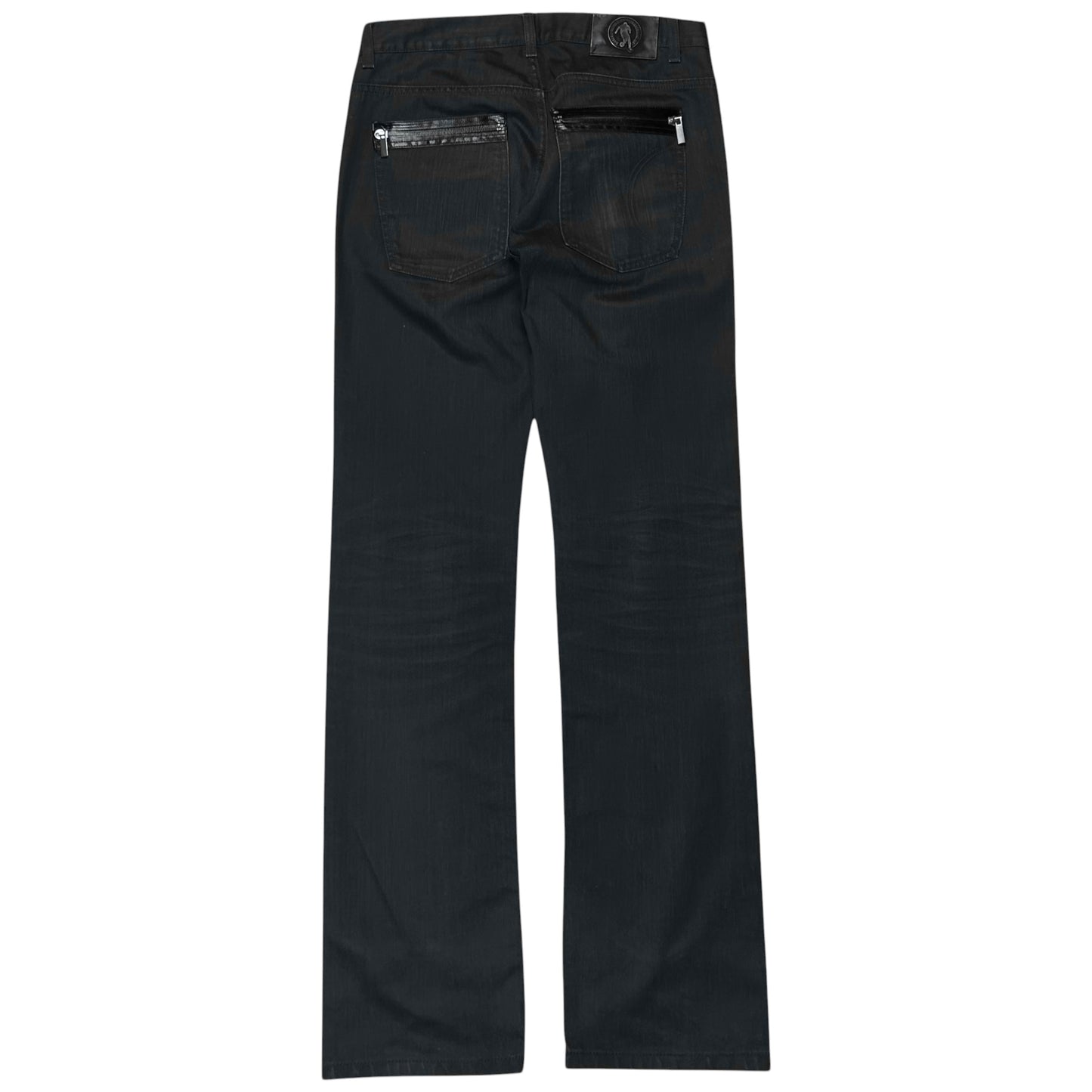 Dirk Bikkembergs Waxed Tape Zip Jeans - AW08