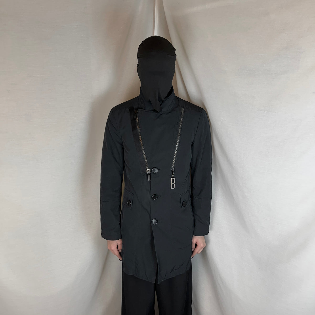 Dirk Bikkembergs Dual Zip Nylon Coat - AW07