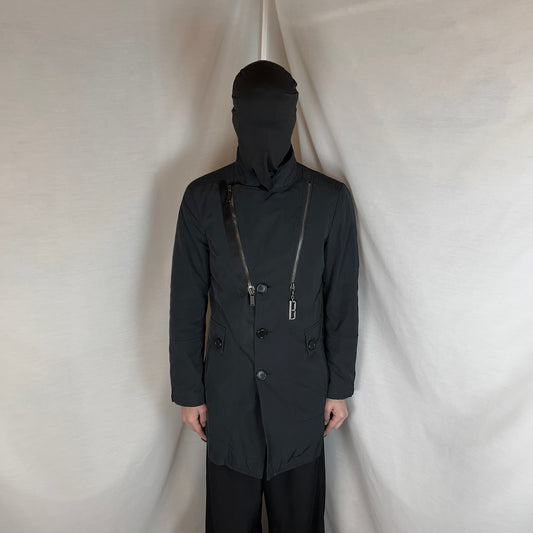 Dirk Bikkembergs Dual Zip Nylon Coat - AW07