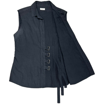 Dries Van Noten Sleeveless Bondage Strap Shirt - SS15