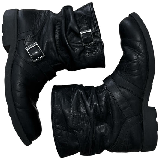 Dirk Bikkembergs Engineer Strap Slouch Boots