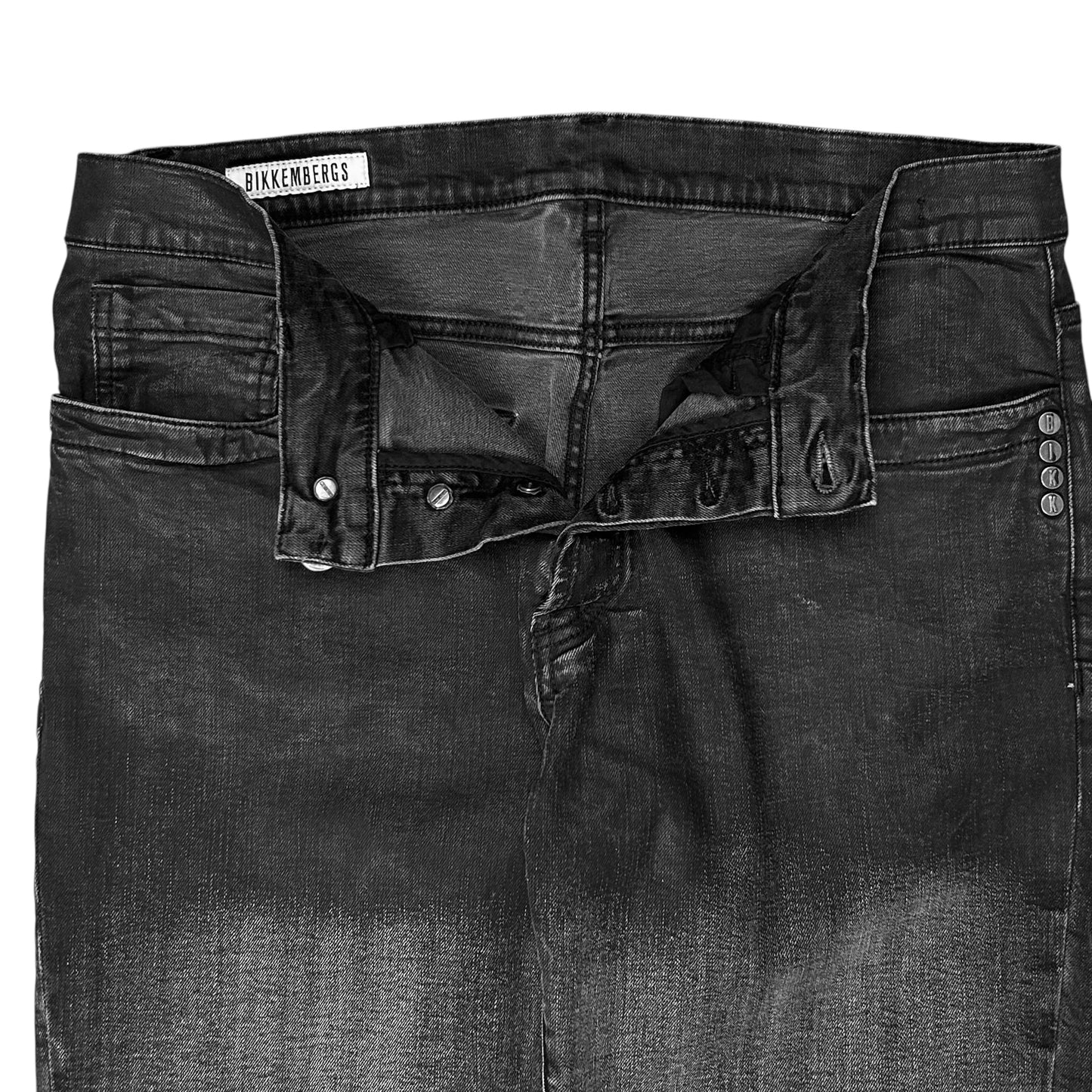 Dirk Bikkembergs Waist Waxed Jeans