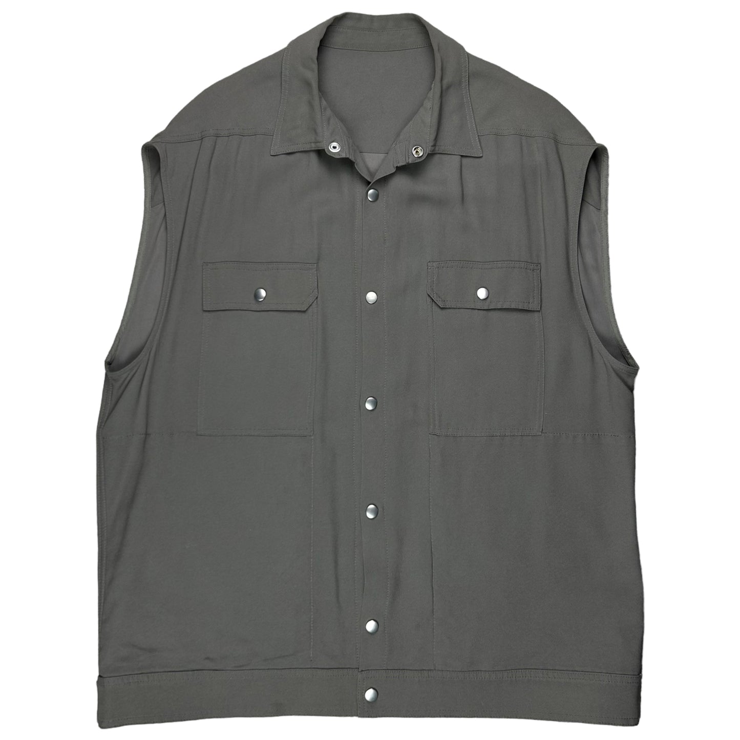 Rick Owens Jumbo Crepe Vest Dust - SS21