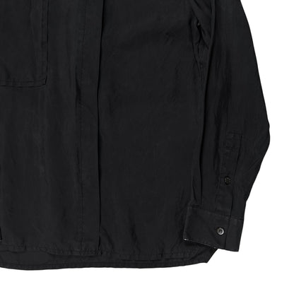 Kris Van Assche Chest Layered Military Strap Silk Shirt