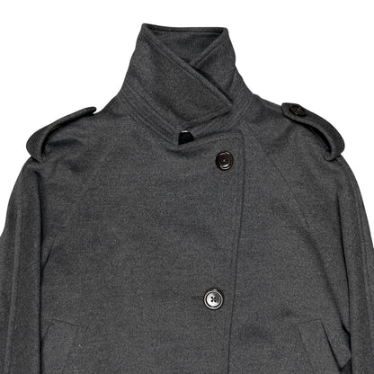 Jil Sander Sleeve Belted Angora Wool Peacoat - 2000s