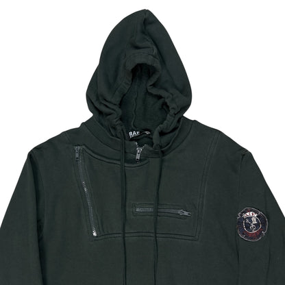 RAF by Raf Simons Multi Zip Crest Hoodie - 2010s