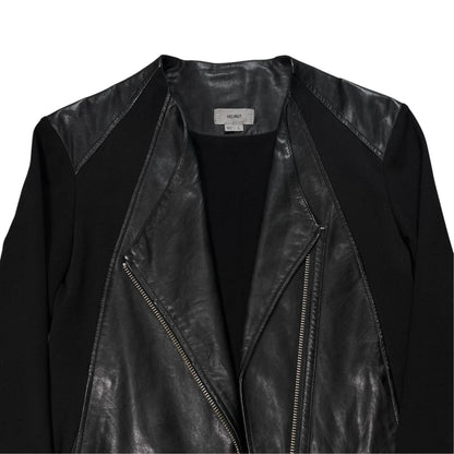 Helmut Lang Asymmetric Panel Leather Jacket - AW11