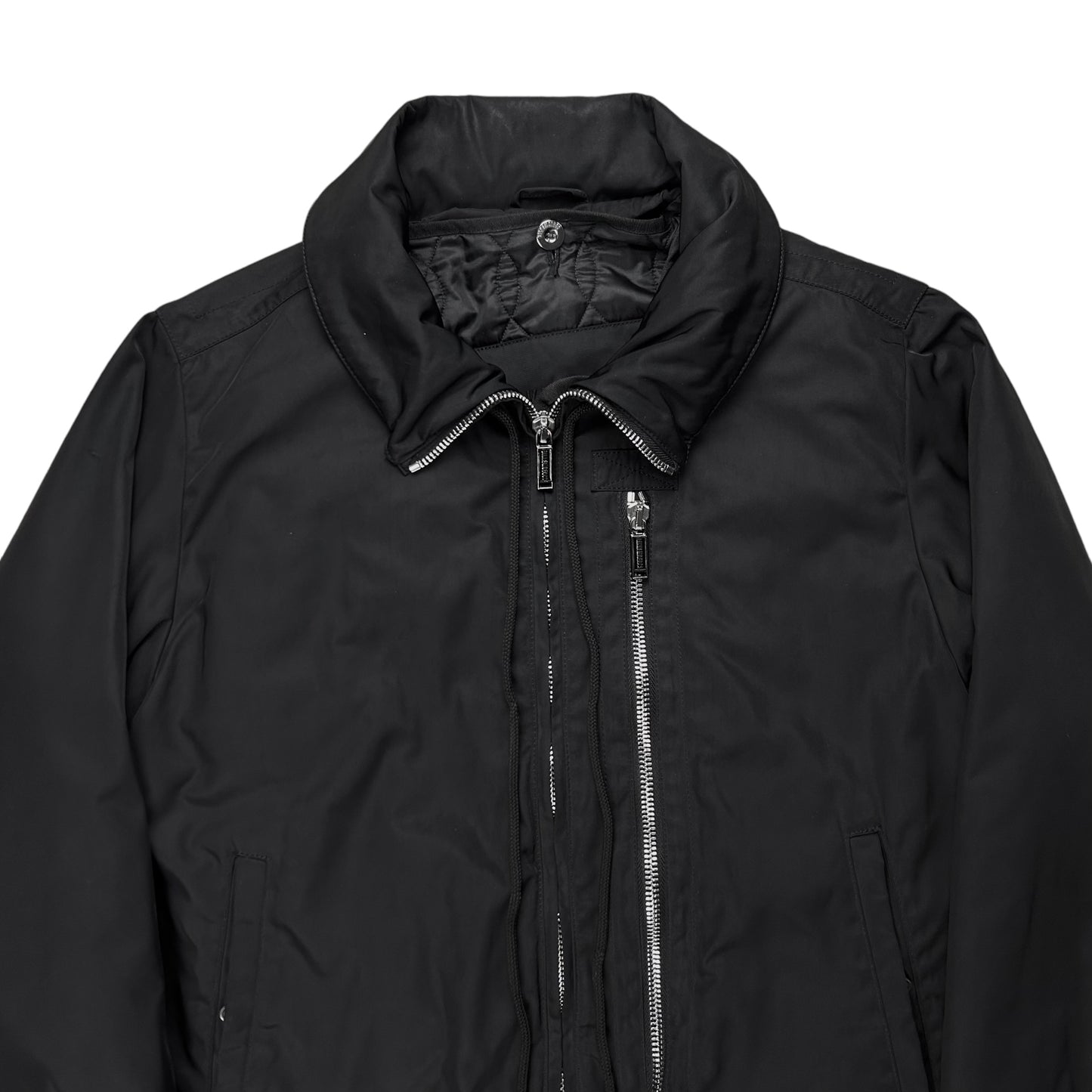 Dirk Bikkembergs L-Zip Layered Flight Jacket