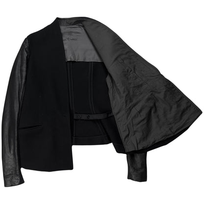 Rick Owens Strapped Leather Sleeve Stag Jacket - AW08
