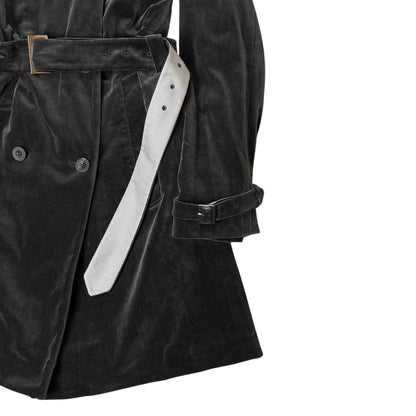 Jil Sander Multi Belted Velvet Coat