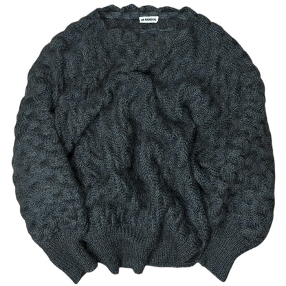 Jil Sander+ 3D Cable Mohair Knit Sweater