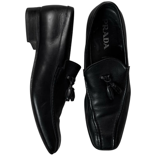 Prada Squared Tassel Loafers