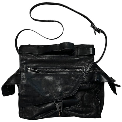 Helmut Lang Carabiner Asymmetric Leather Bag