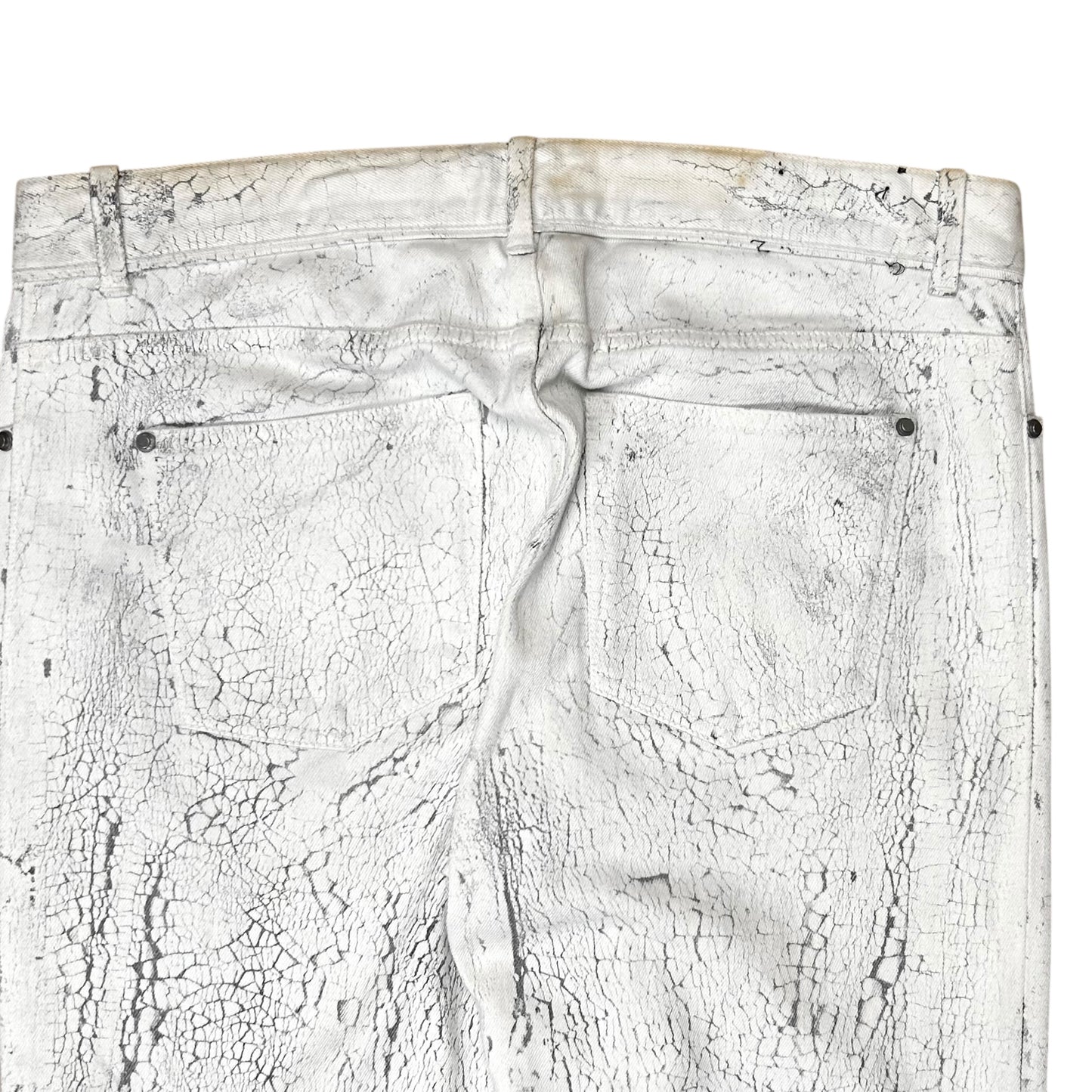 Balenciaga Cracked Optic Jeans - AW14