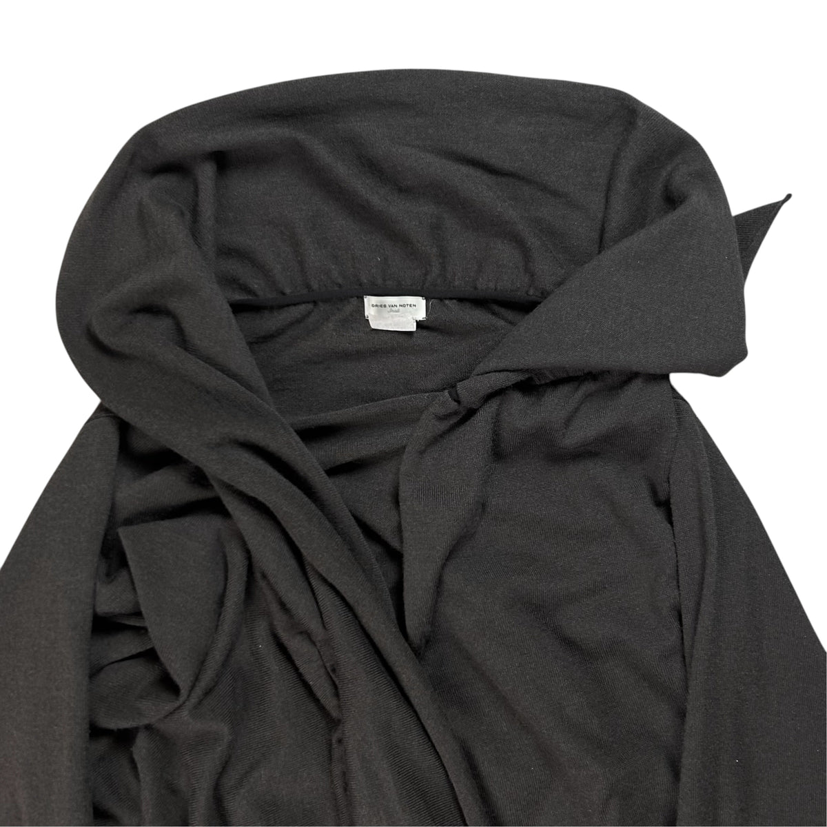 Dries Van Noten Layered Wrap Around Drape Sweater