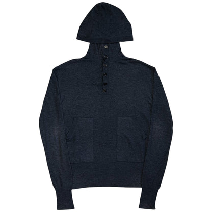 Ann Demeulemeester Buttoned Cashmere Hoodie