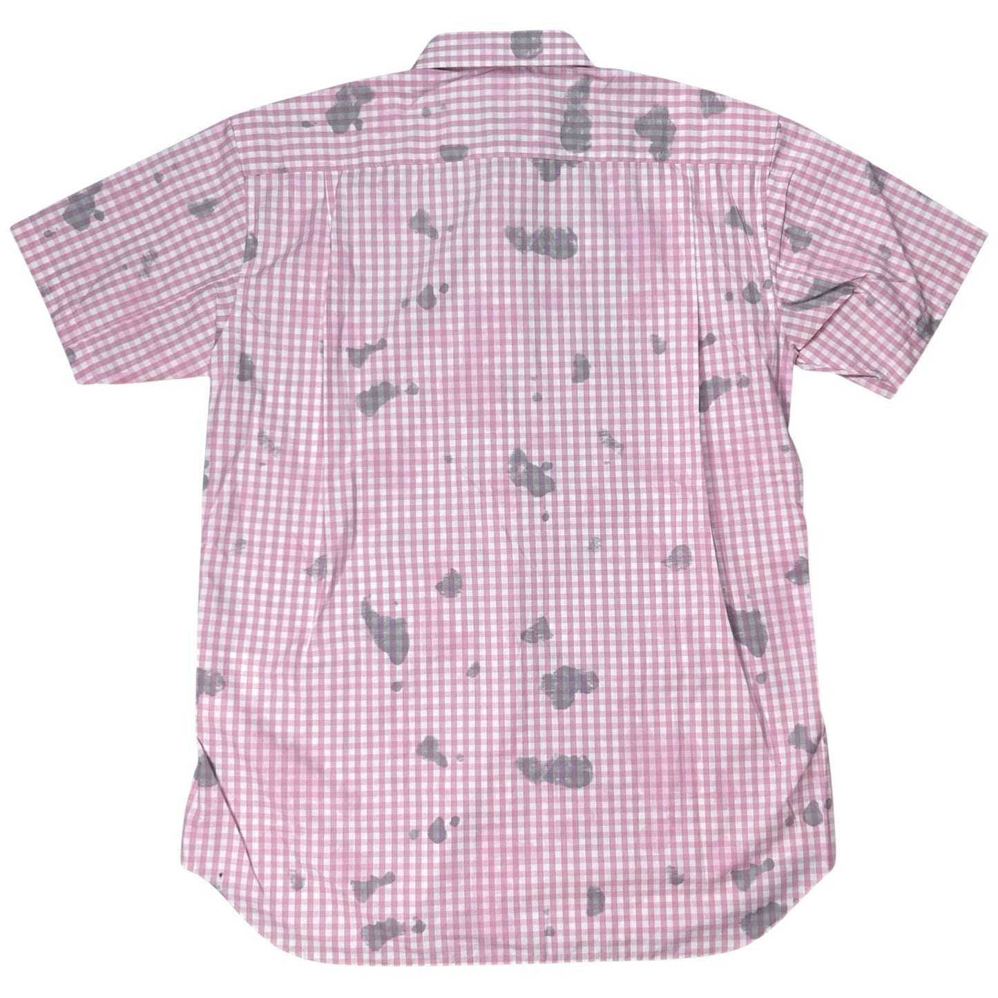 Comme des Garcons Shirt Stain Print Gingham Shirt - SS24