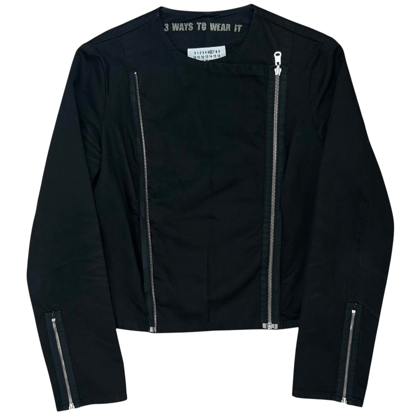 Maison Martin Margiela Collarless Multi Zip Jacket - SS03
