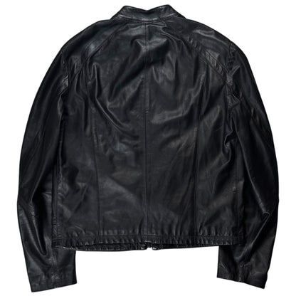 Dirk Bikkembergs Lamb Leather Cafe Racer Jacket - AW12