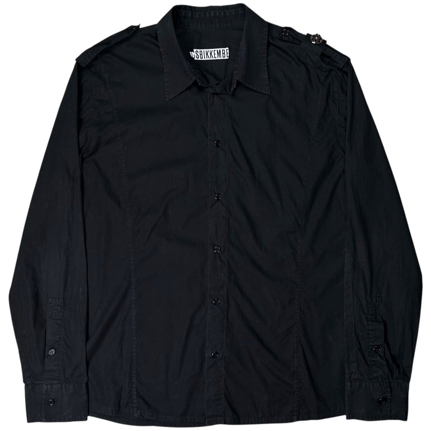 Dirk Bikkembergs Military Metal Epaulettes Shirt - AW07