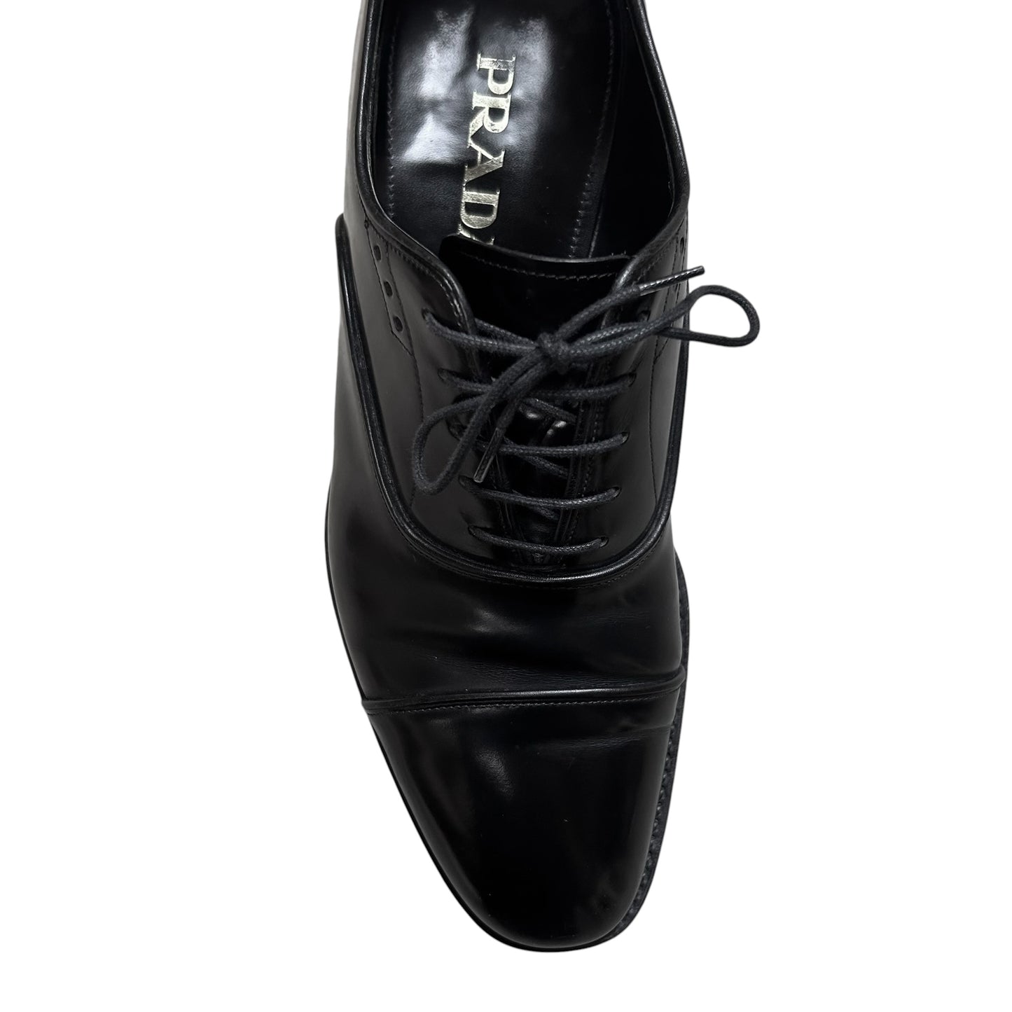 Prada Ridge Cap Spazzolato Derbies