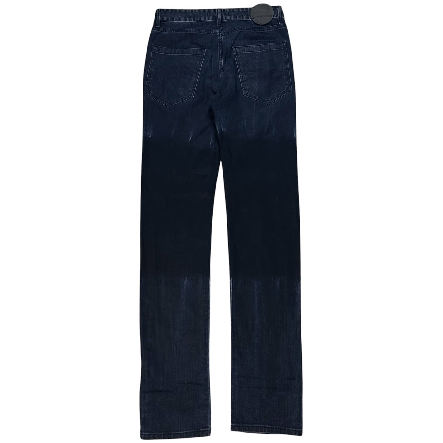 RAF by Raf Simons Knee Bleached Skinny Jeans - AW09