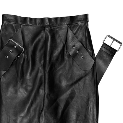 Balenciaga Dual Belted Leather Pants - AW11