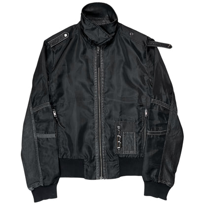 Dirk Bikkembergs Leather Applicated Utility Work Jacket