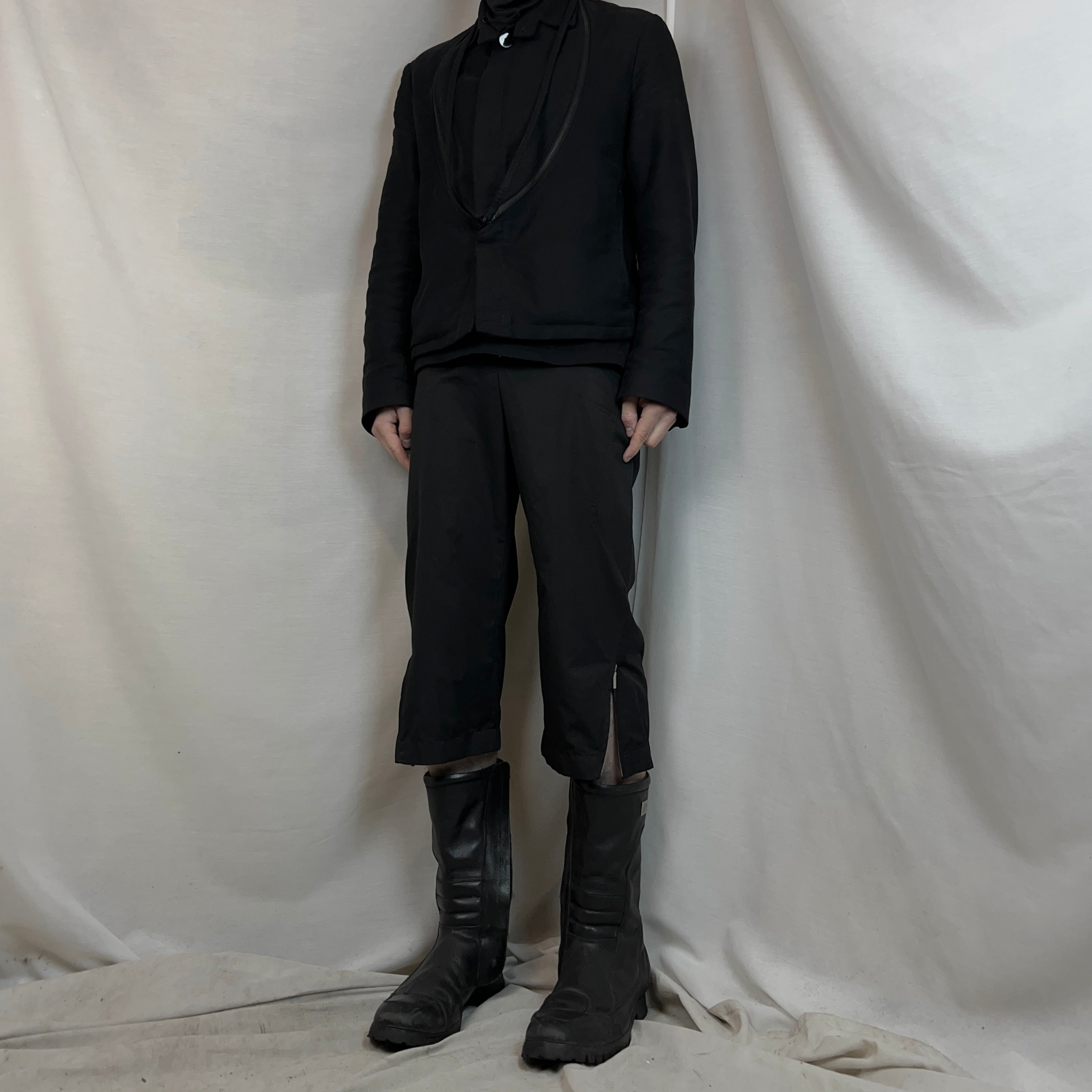 さささ　希少 RAF期 JIL SANDER velour pants Jil Sander by Raf Simons Multi Zip Shorts - 2000s – Vertical Rags