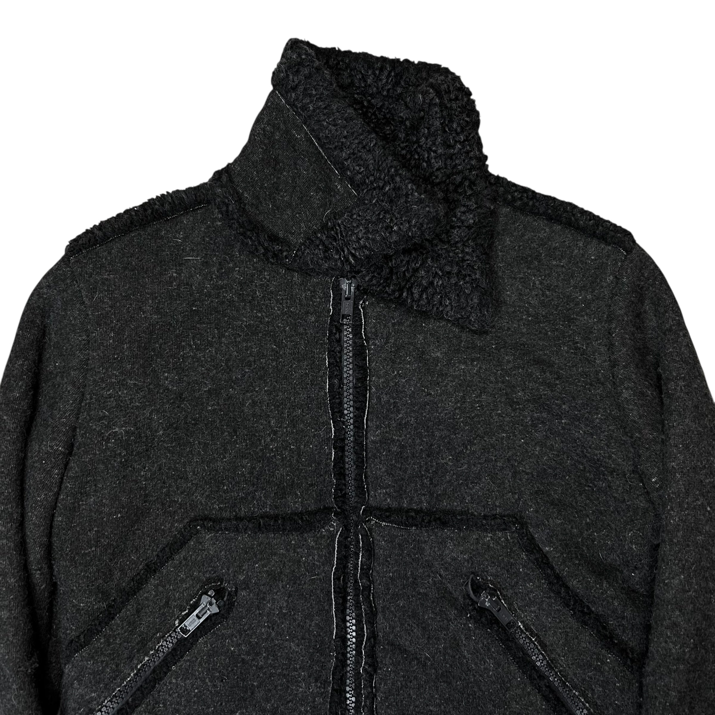 Maison Martin Margiela Sherpa Wool Bomber Jacket - AW08 – Vertical