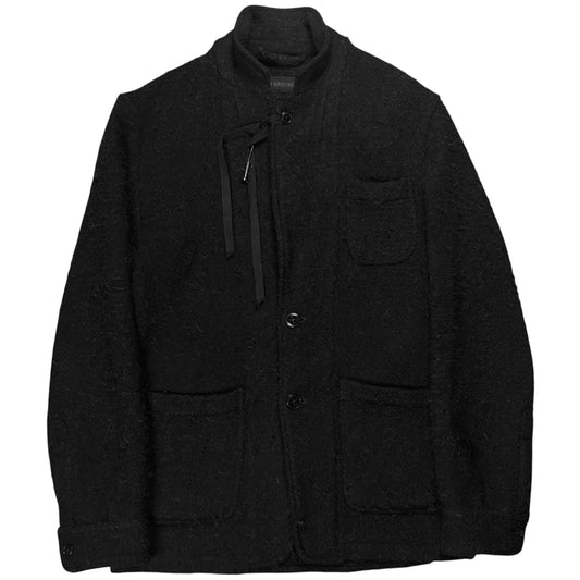 Ann Demeulemeester Lapel Strap Boiled Alpaca Wool Blazer - AW11