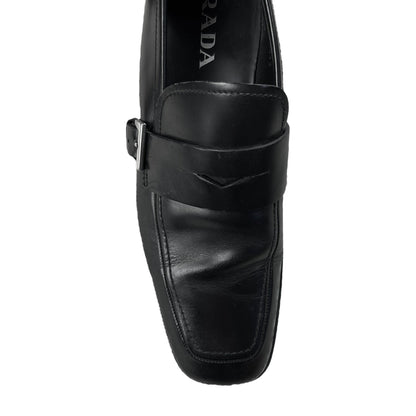 Prada Side Strap Penny Loafers