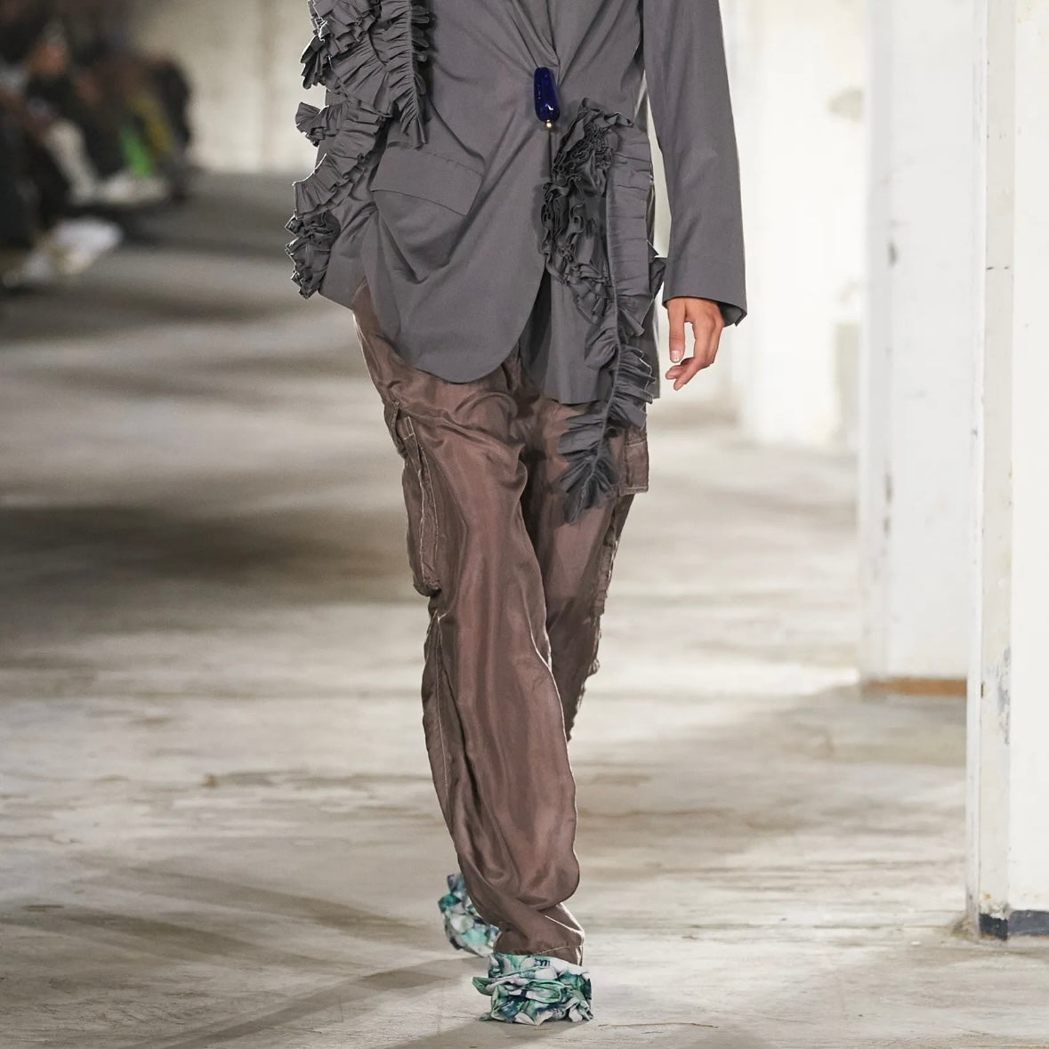 Dries Van Noten Pandos Cupro Cargo Pants - SS23