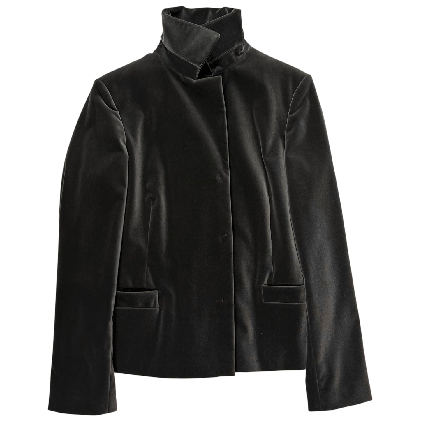 Jil Sander by Raf Simons Velour Snap Blazer - 00s