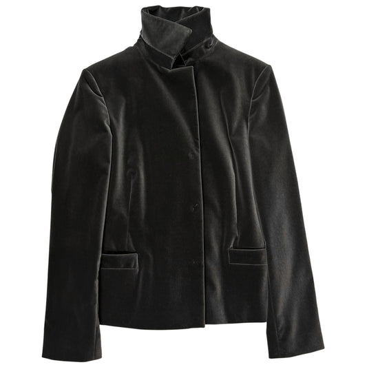 Jil Sander by Raf Simons Velour Snap Blazer - 00s