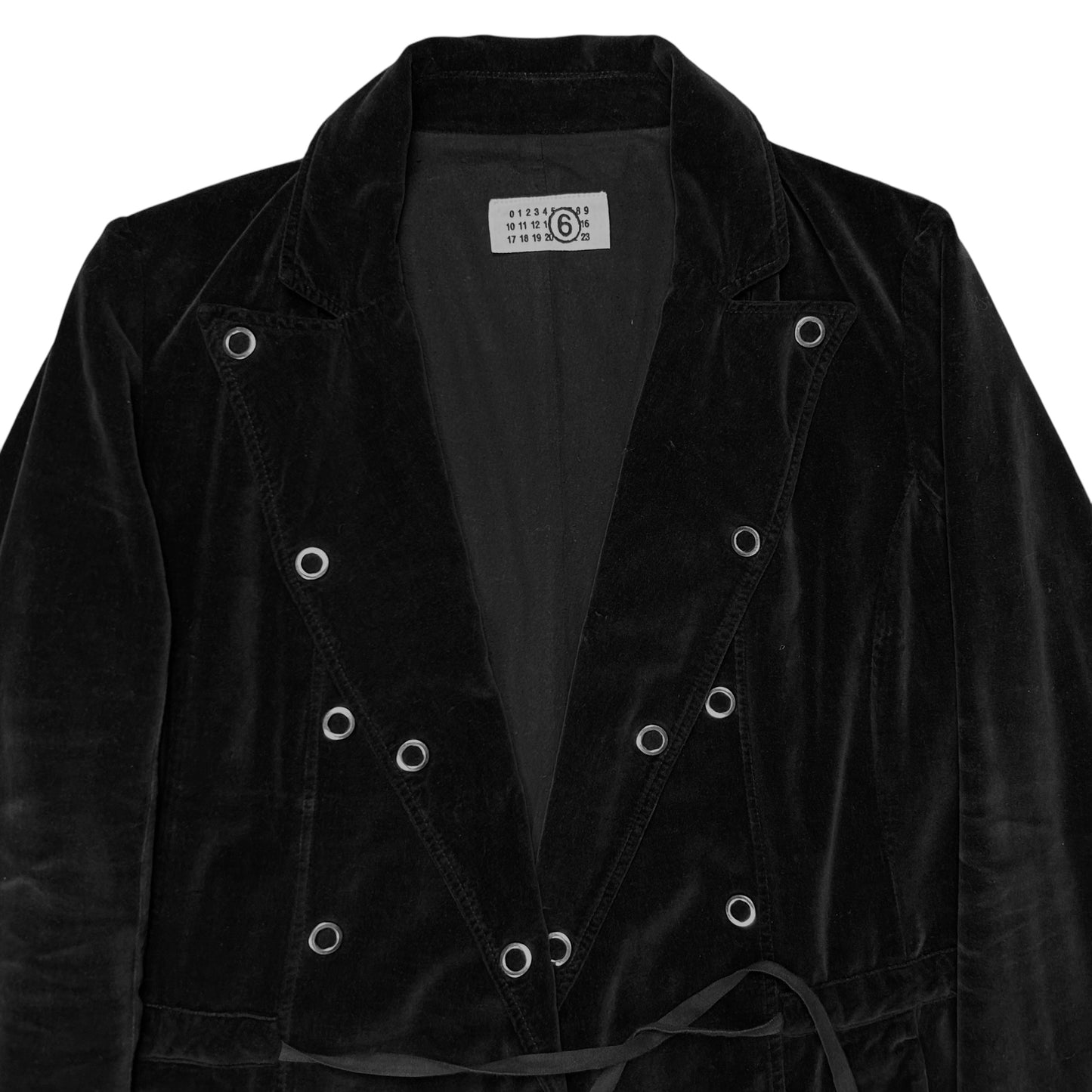 Maison Martin Margiela Ring Button String Velvet Coat - AW06