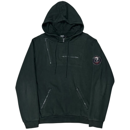 RAF by Raf Simons Multi Zip Crest Hoodie - 2010s